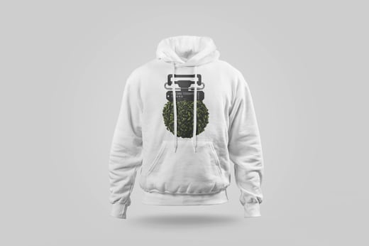 Hoodie — Floral Tie Guan Yin