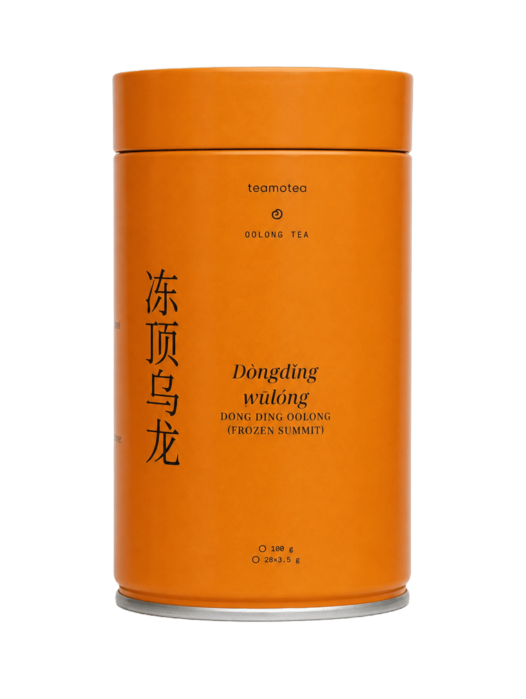 The tea itself — Dòng Dǐng Oolong